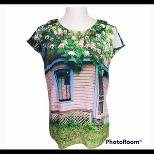 NWOT Anthropologie 🌷Sarah Ball Photography Silk Blouse